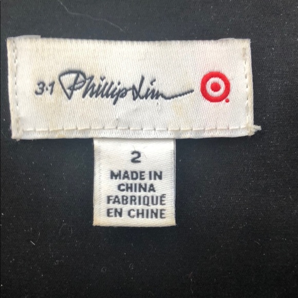 3:1 PHILIP LIM Edgy Little Black Dress Size 2 - Picture 8 of 8